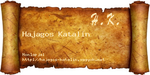 Hajagos Katalin névjegykártya